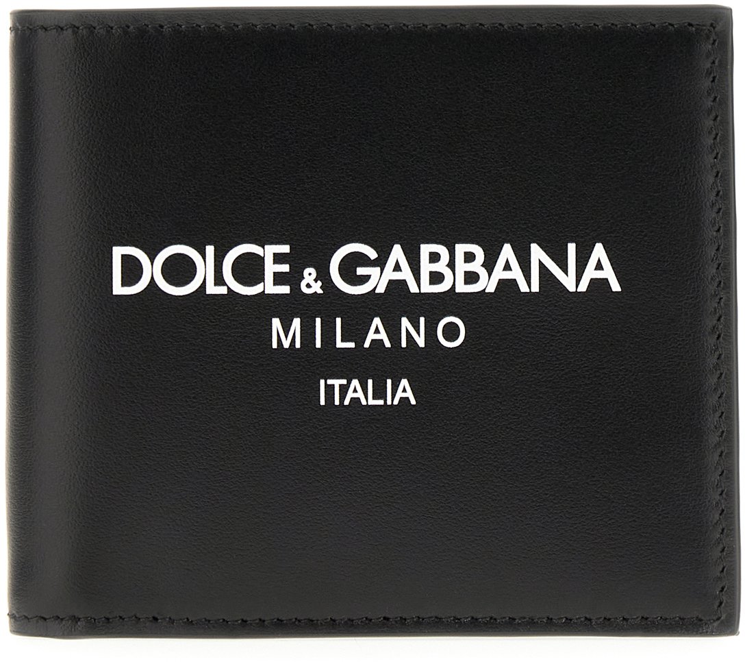 Dolce & Gabbana Dolce&gabbana Black leather wallet Zwart