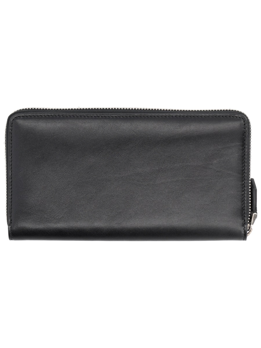 Dolce & Gabbana Storm Smooth Leather Wallet Grijs