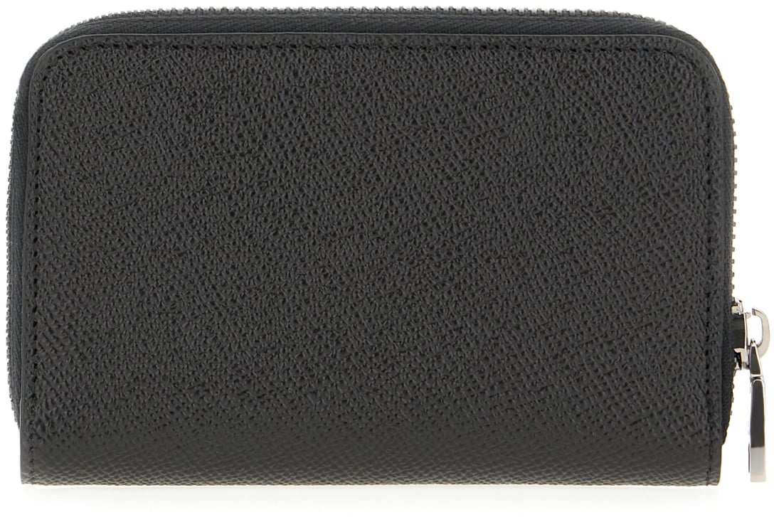 Dolce & Gabbana Dolce&gabbana Black leather wallet Zwart