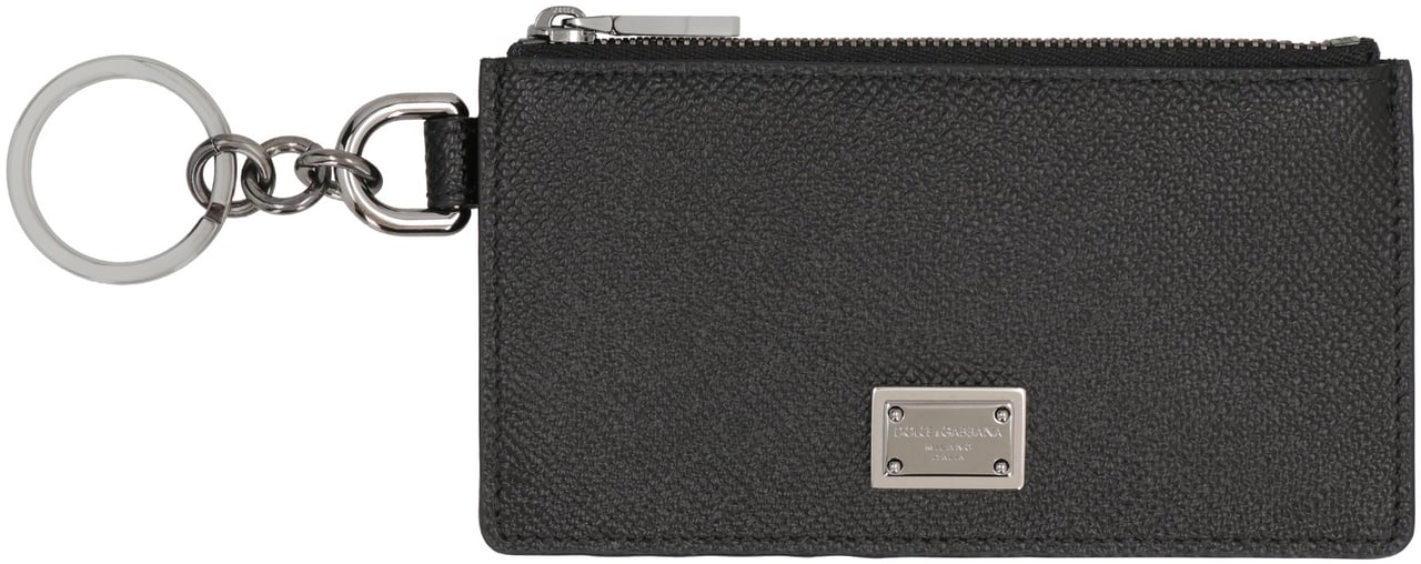 Dolce & Gabbana Leather card holder Zwart