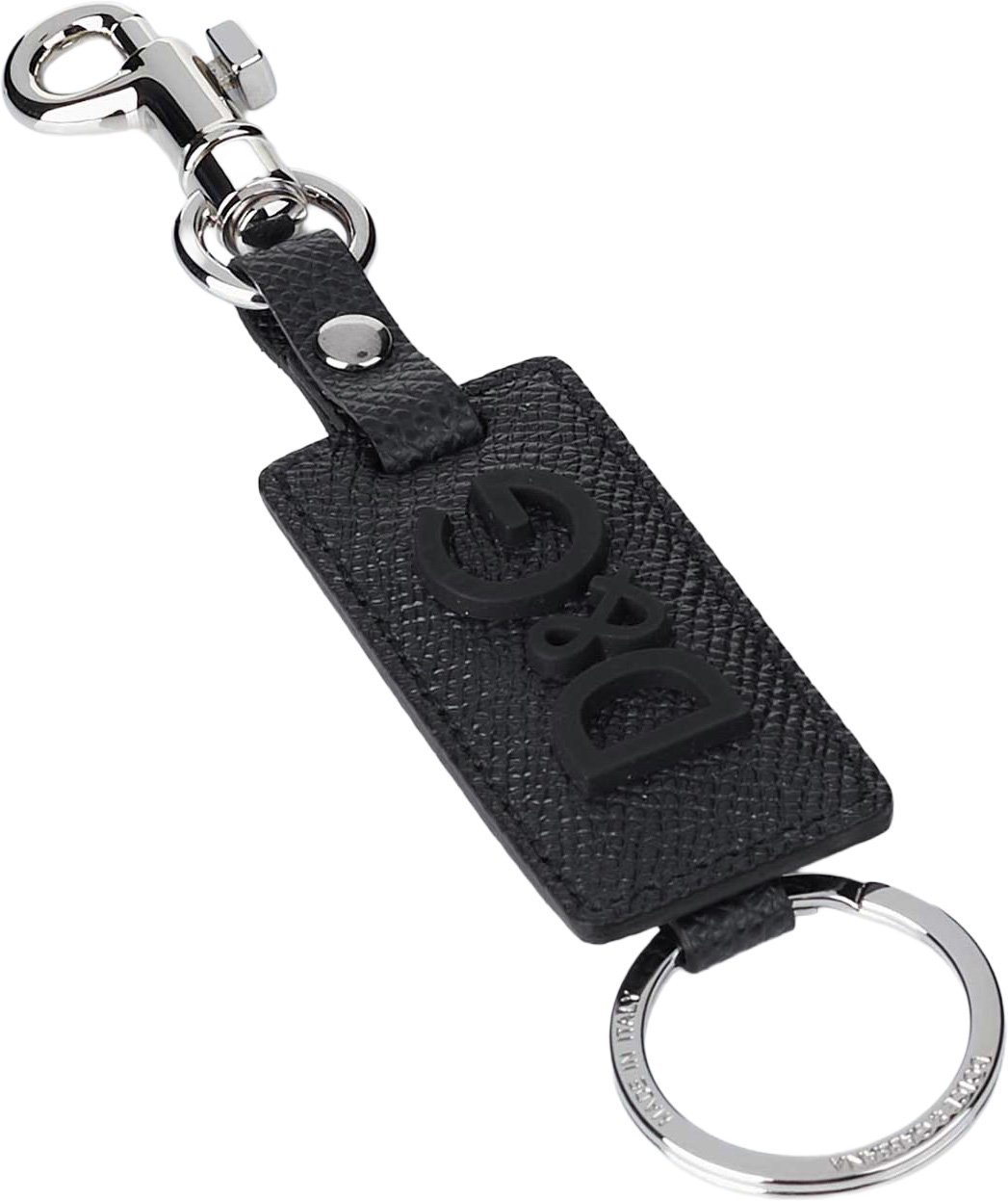 Dolce & Gabbana Keyholder schwarz Zilver
