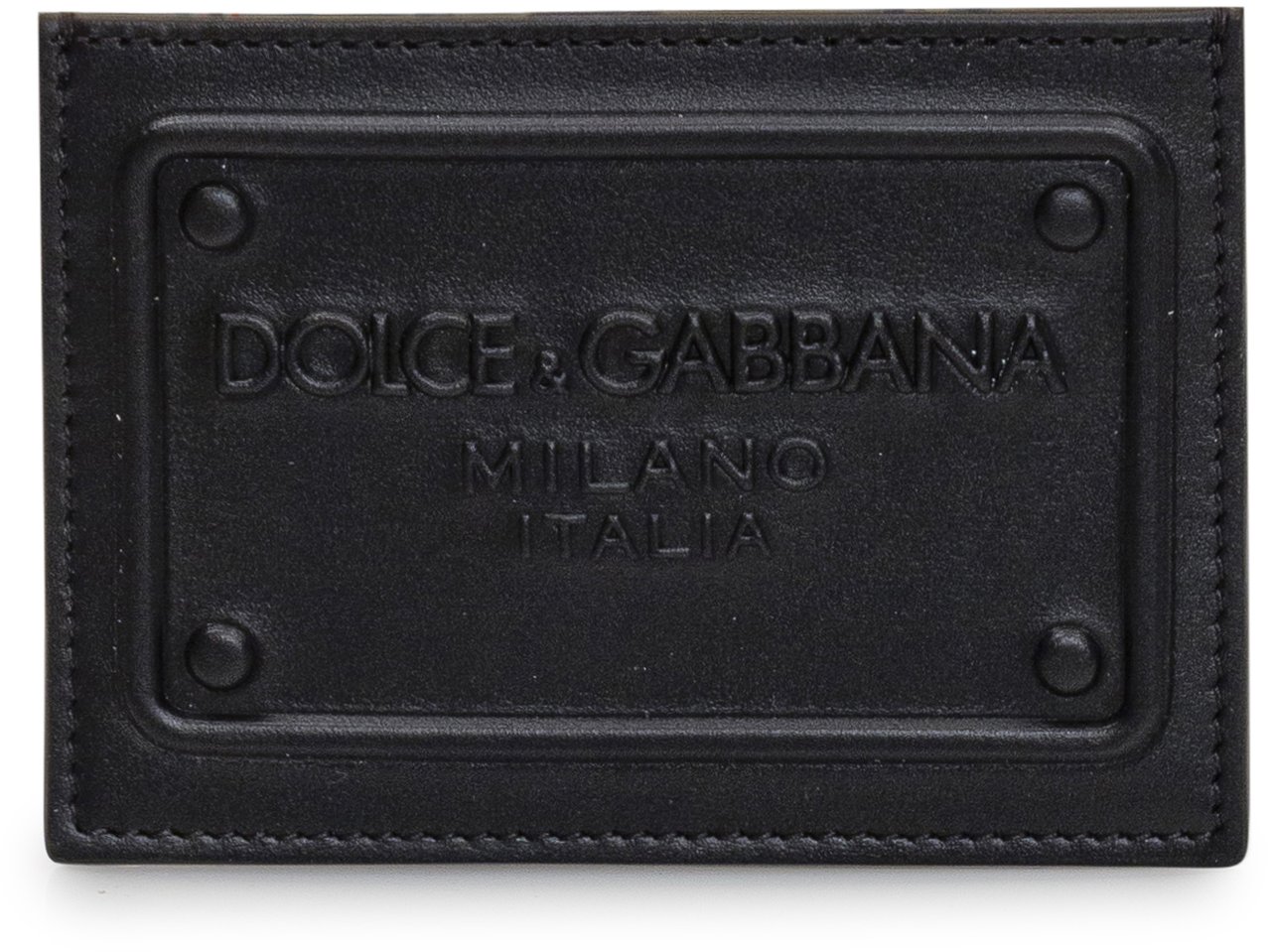 Dolce & Gabbana Portacarte con Logo Zwart