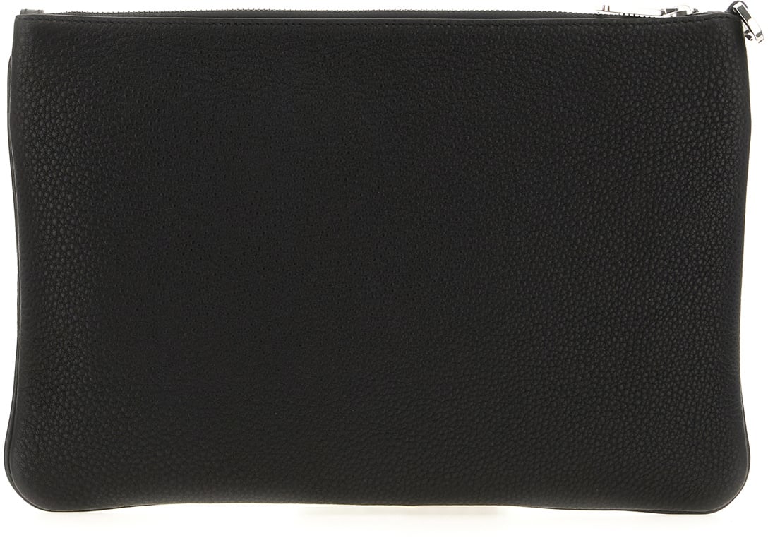 Dolce & Gabbana Dolce&gabbana Black leather pouch Divers