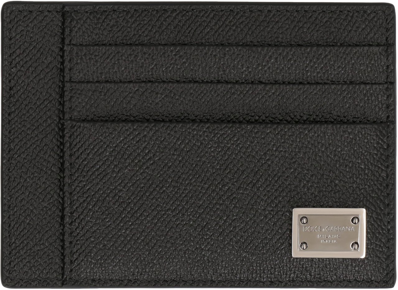 Dolce & Gabbana Leather card holder Zwart