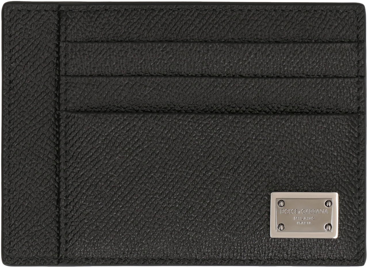 Dolce & Gabbana Leather card holder Zwart