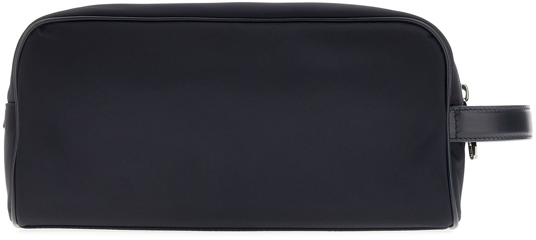 Dolce & Gabbana Dolce&gabbana Midnight blue nylon blend beauty case Blauw