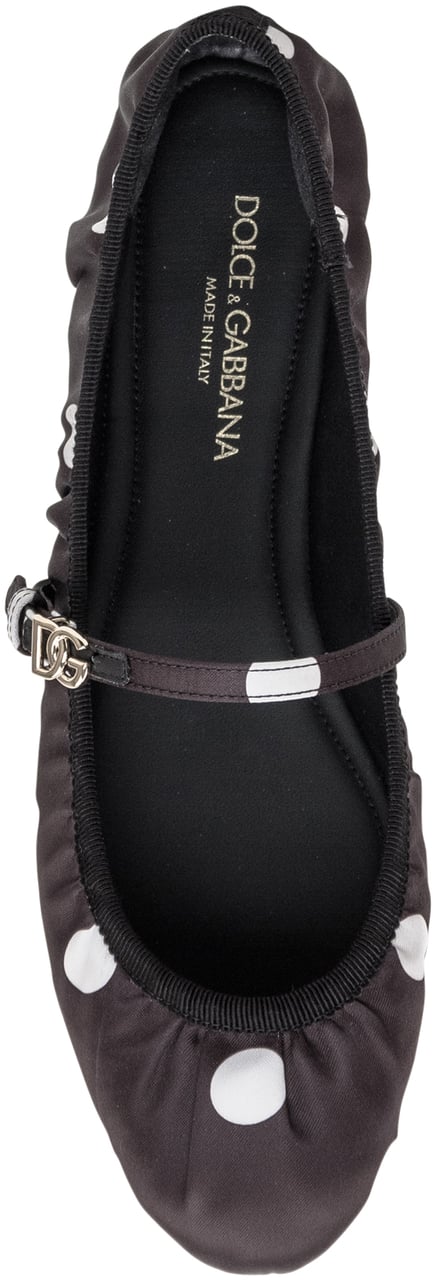 Dolce & Gabbana Ballerina in Raso Zwart
