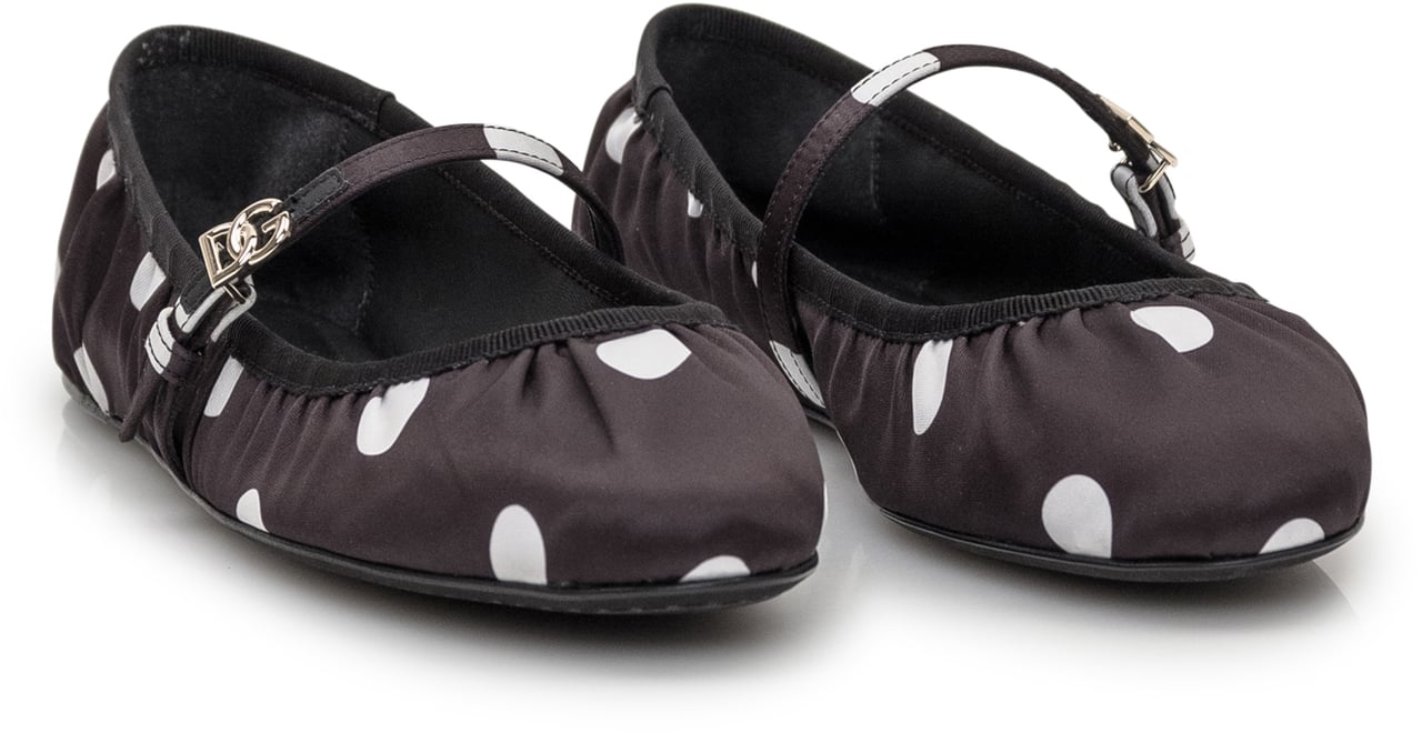 Dolce & Gabbana Ballerina in Raso Zwart