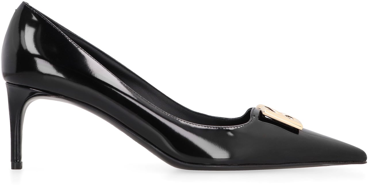 Dolce & Gabbana Leather pointy-toe pumps Zwart