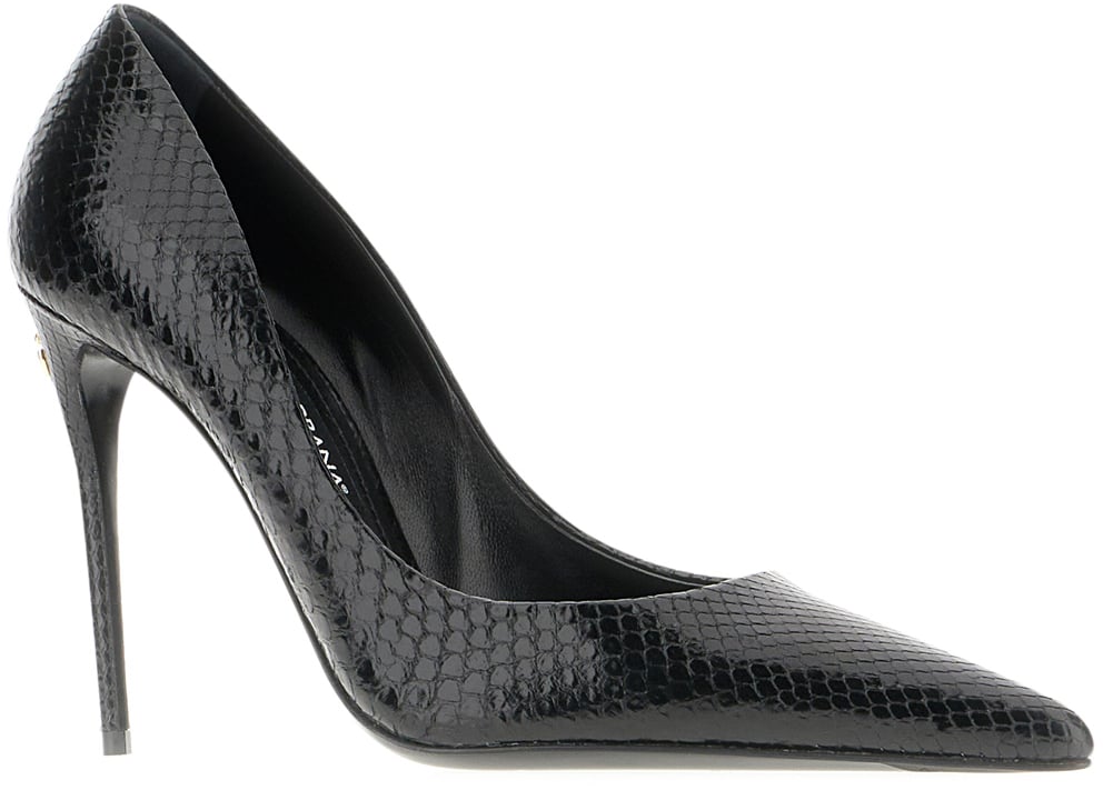 Dolce & Gabbana Dolce&gabbana Black python pumps Zwart