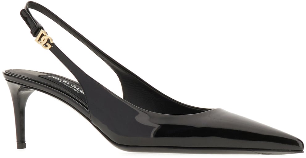 Dolce & Gabbana Dolce&gabbana Black leather pumps Zwart