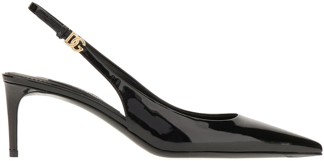 Dolce & Gabbana Dolce&gabbana Black leather pumps Zwart