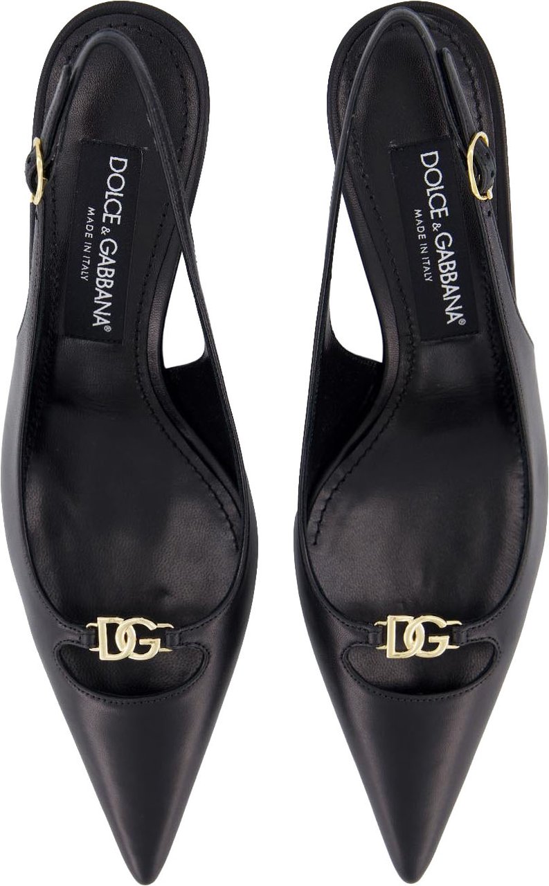 Dolce & Gabbana Dolce&Gabbana Dames Slingbacks Italian Tailoring Zwart