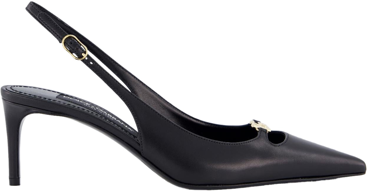 Dolce & Gabbana Dames Slingbacks Italian Tailoring Zwart