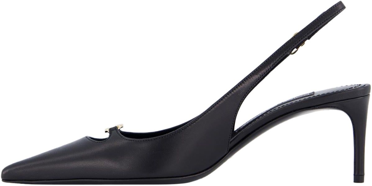 Dolce & Gabbana Dames Slingbacks Italian Tailoring Zwart