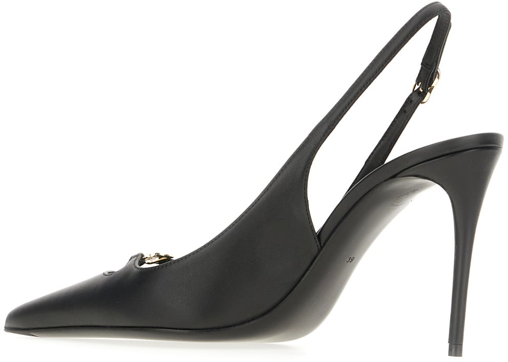 Dolce & Gabbana Dolce&gabbana Black nappa leather pumps Zwart
