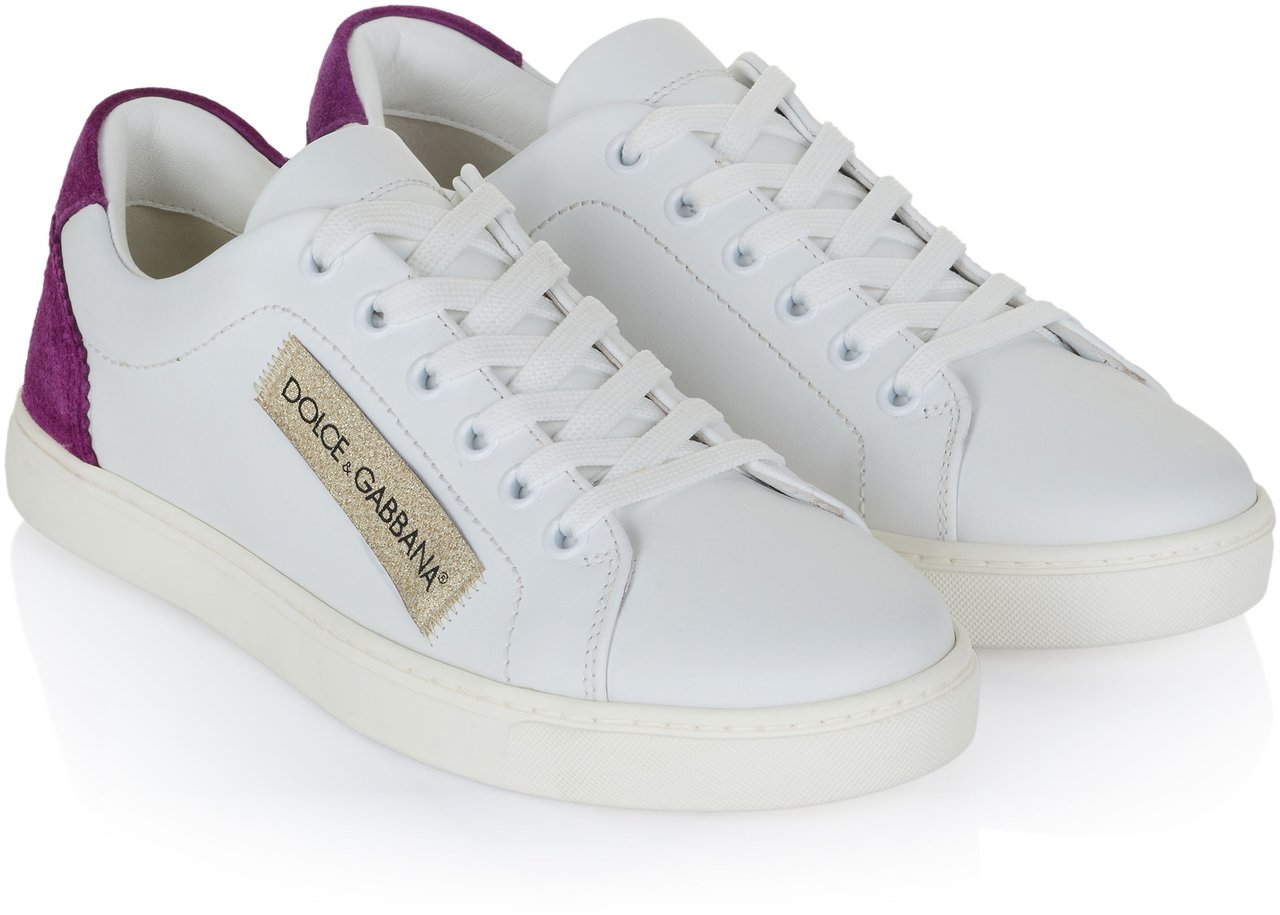Dolce & Gabbana Sneaker weiß-lila Wit