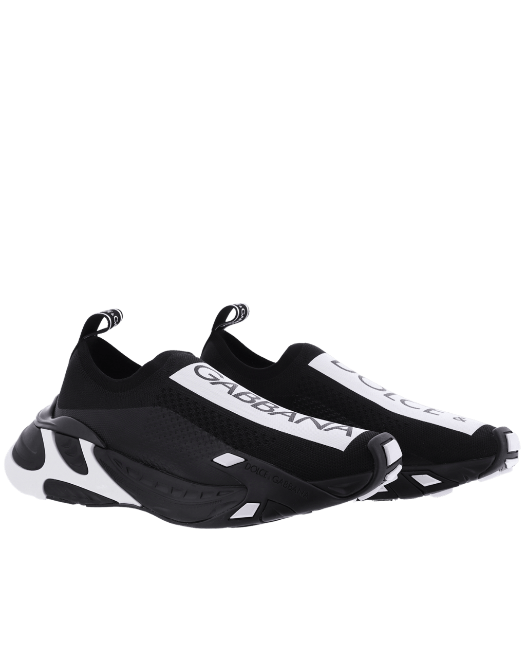 Dolce & Gabbana Dames Fast Sneakers Zwart/Wit Zwart