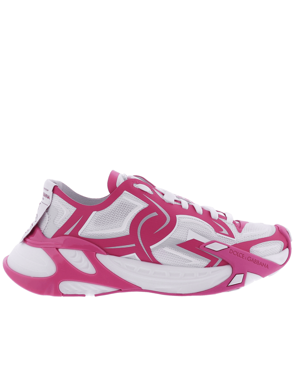 Dolce & Gabbana Dames Technical Fast Sneaker Wit/Roz Wit
