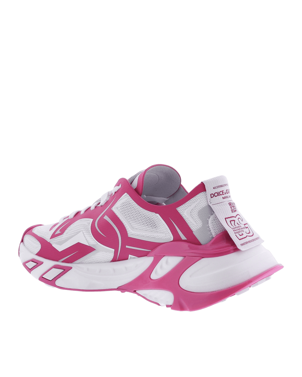 Dolce & Gabbana Dames Technical Fast Sneaker Wit/Roz Wit