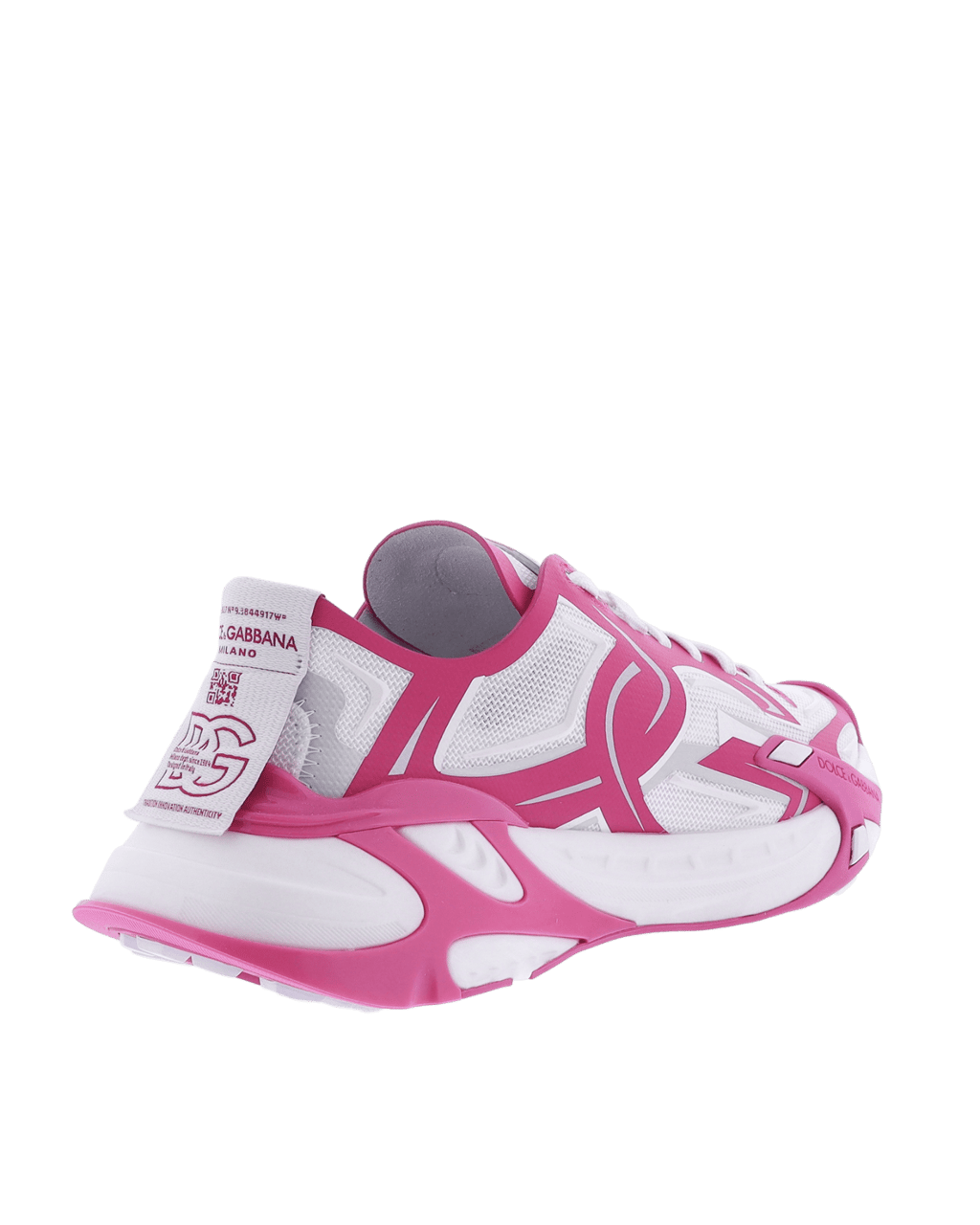 Dolce & Gabbana Dames Technical Fast Sneaker Wit/Roz Wit