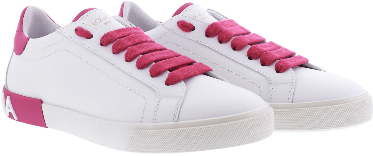 Dolce & Gabbana Dolce&Gabbana Dames Portofino Vintage Sneaker Wit Wit
