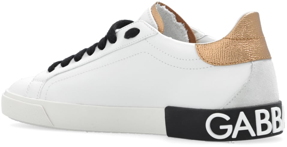 Dolce & Gabbana Portofino Logo Low Top Sneakers Wit