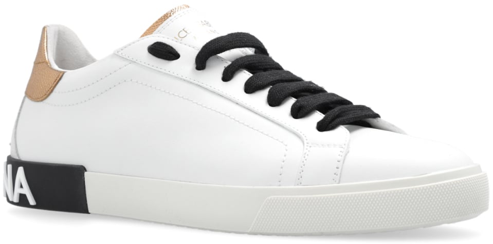 Dolce & Gabbana Portofino Logo Low Top Sneakers Wit