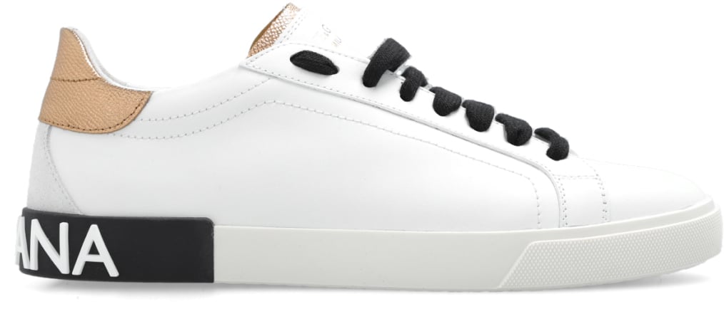 Dolce & Gabbana Portofino Logo Low Top Sneakers Wit