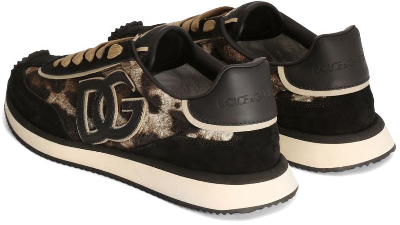 Dolce & Gabbana Sneakers Leopard Print Zwart