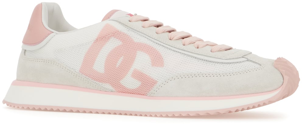 Dolce & Gabbana Dolce&gabbana Multicolor mesh and split leather Cushion sneakers Divers