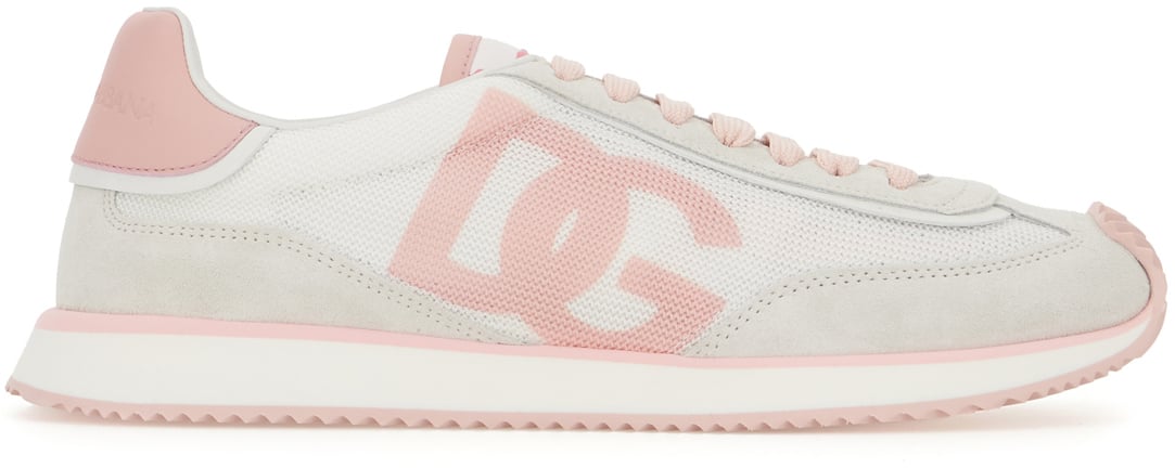 Dolce & Gabbana Dolce&gabbana Multicolor mesh and split leather Cushion sneakers Divers