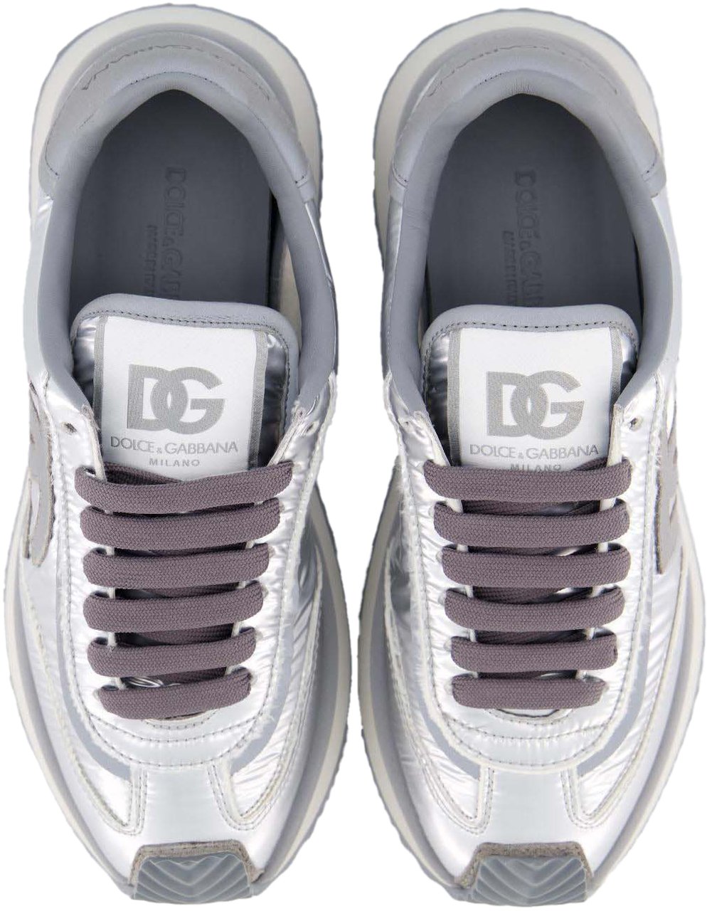 Dolce & Gabbana Dames Cushion Sneaker Metallic Metallic