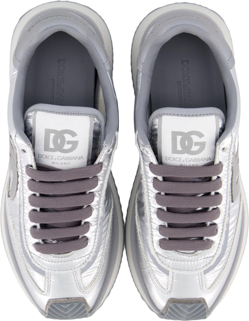 Dolce & Gabbana Dames Cushion Sneaker Metallic Metallic