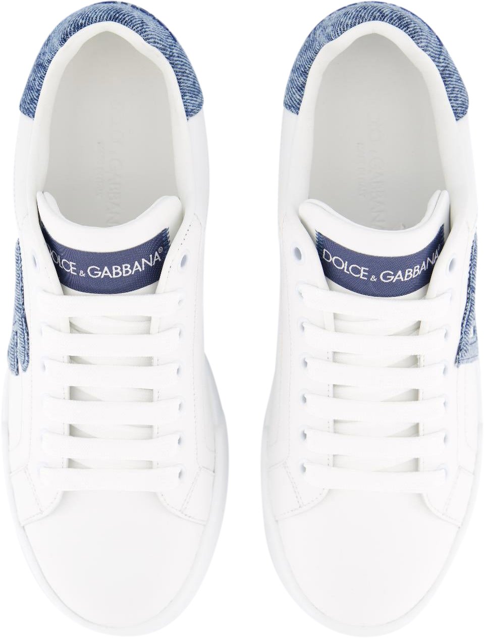 Dolce & Gabbana Dames Portofino Sneaker Wit/Blauw Wit