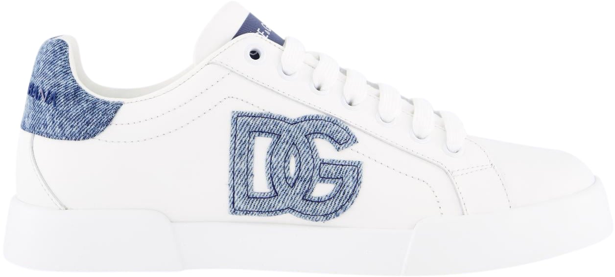 Dolce & Gabbana Dames Portofino Sneaker Wit/Blauw Wit