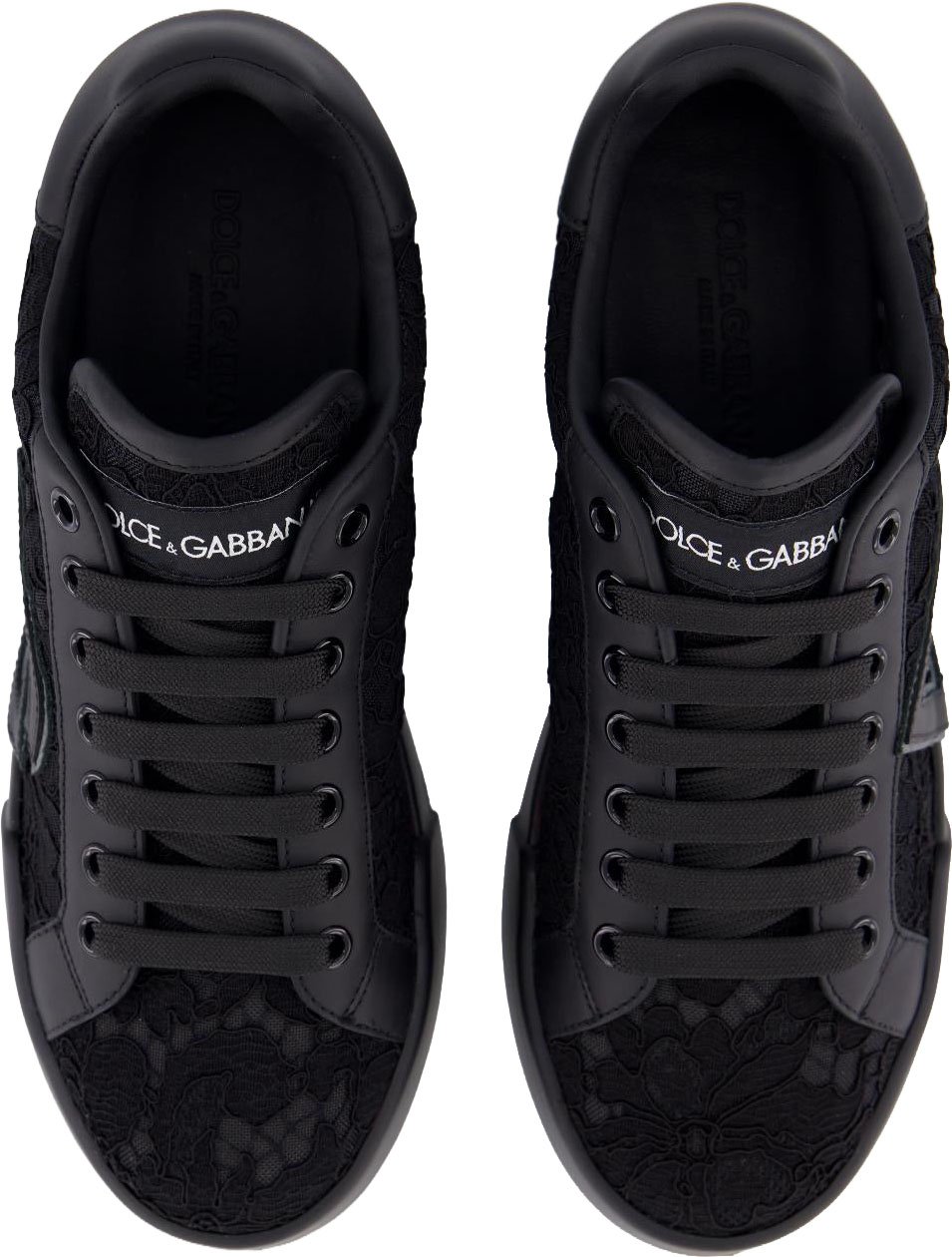 Dolce & Gabbana Dolce&Gabbana Dames Portofino Logo Sneaker Zwart Zwart