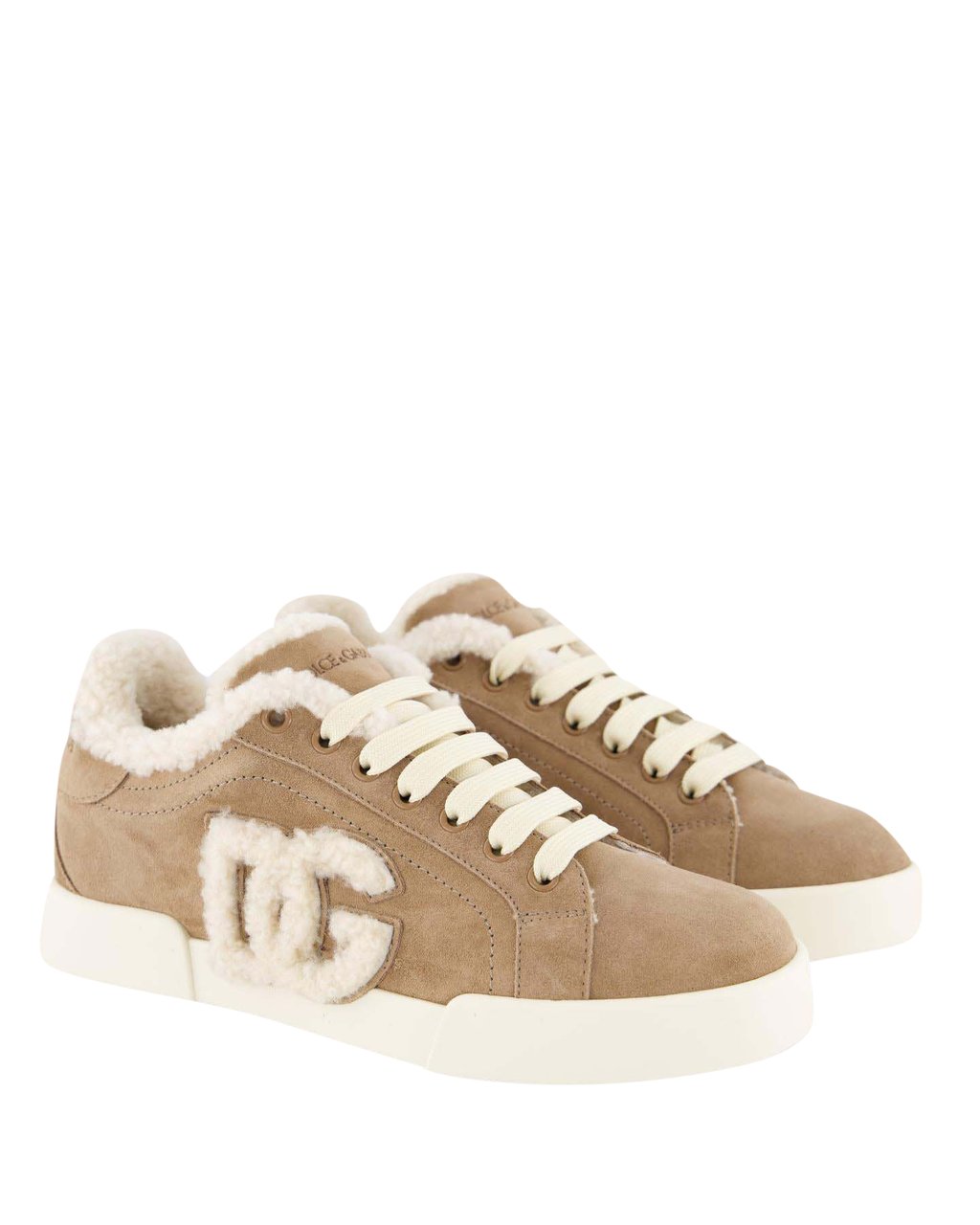 Dolce & Gabbana Dames Portofino Sneakers Beige Beige
