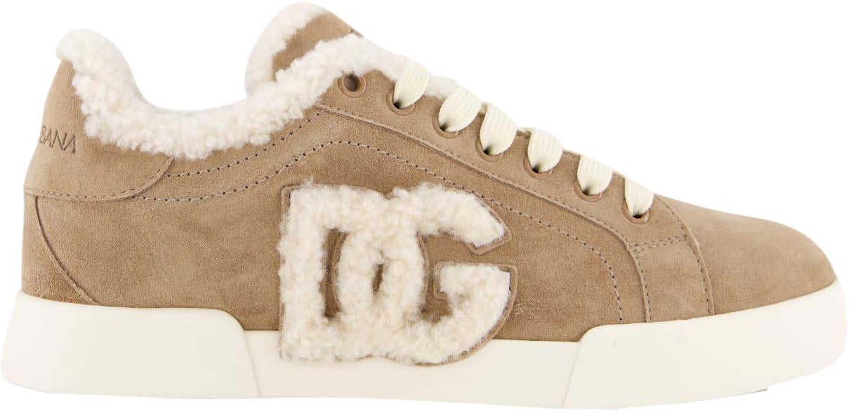 Dolce & Gabbana Dames Portofino Sneakers Beige Beige