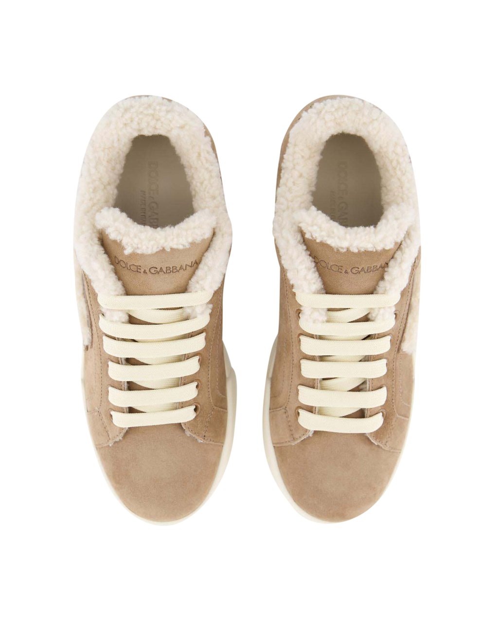 Dolce & Gabbana Dames Portofino Sneakers Beige Beige
