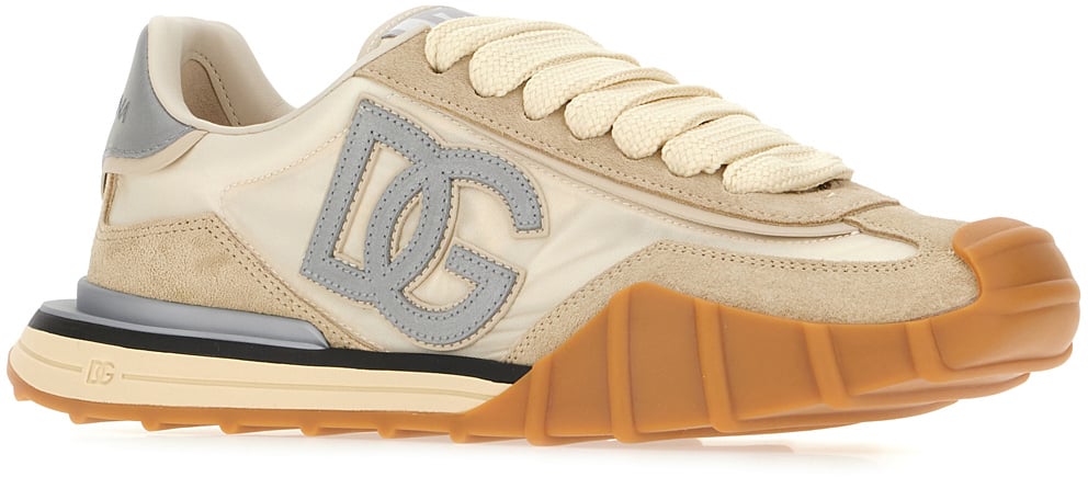 Dolce & Gabbana Dolce&gabbana Multicolor canvas and suede sneakers Divers