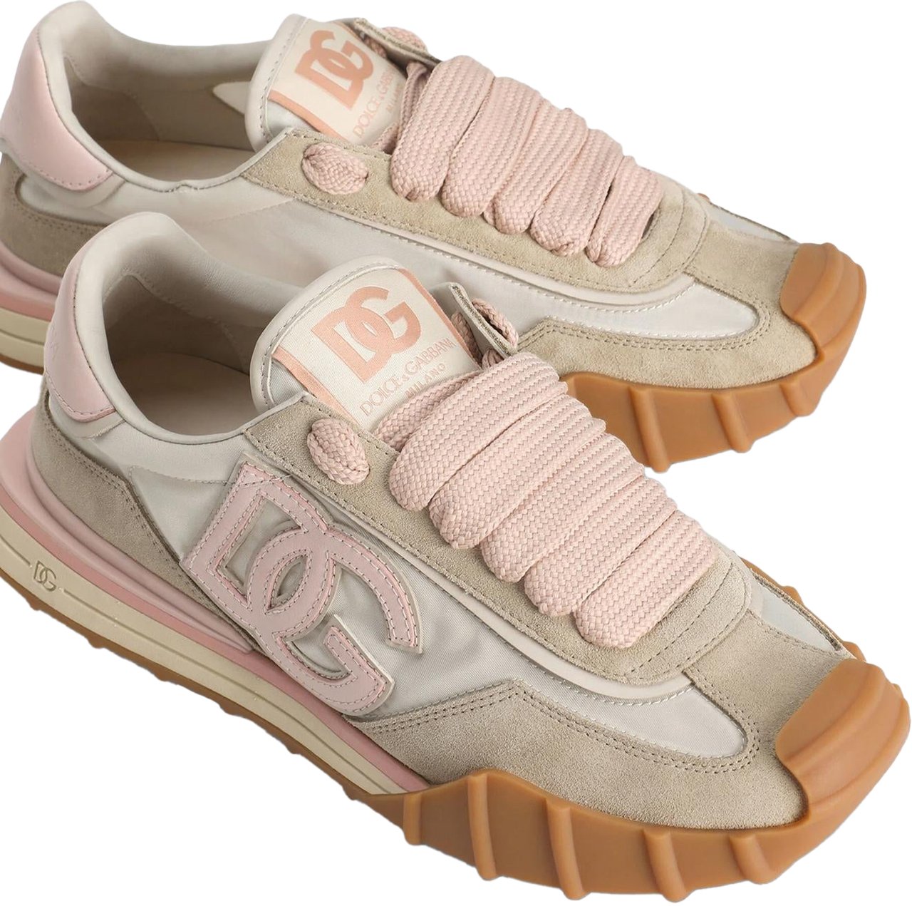 Dolce & Gabbana Dames Low-Top Sneakers Beige