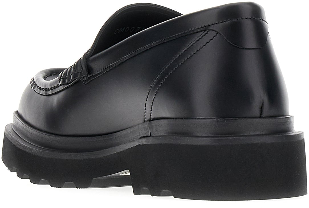 Dolce & Gabbana Dolce&gabbana Black leather Ho-Trekking loafers Zwart