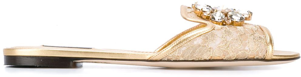 Dolce & Gabbana Sandals Golden Goud