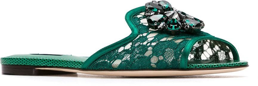Dolce & Gabbana Sandals Green Groen