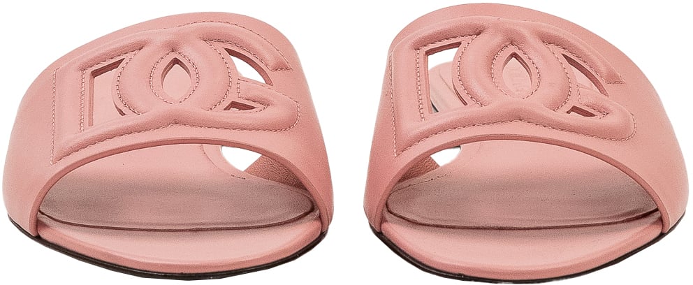 Dolce & Gabbana Ciabatta Flat con Fascia Ampia Roze