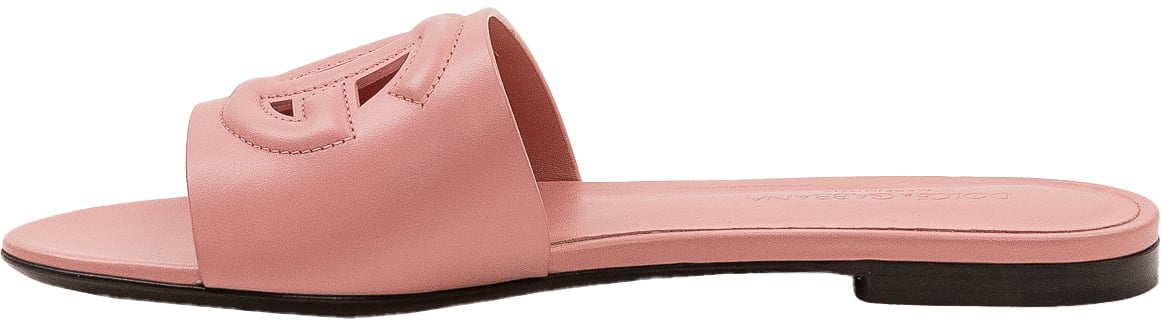 Dolce & Gabbana Ciabatta Flat con Fascia Ampia Roze