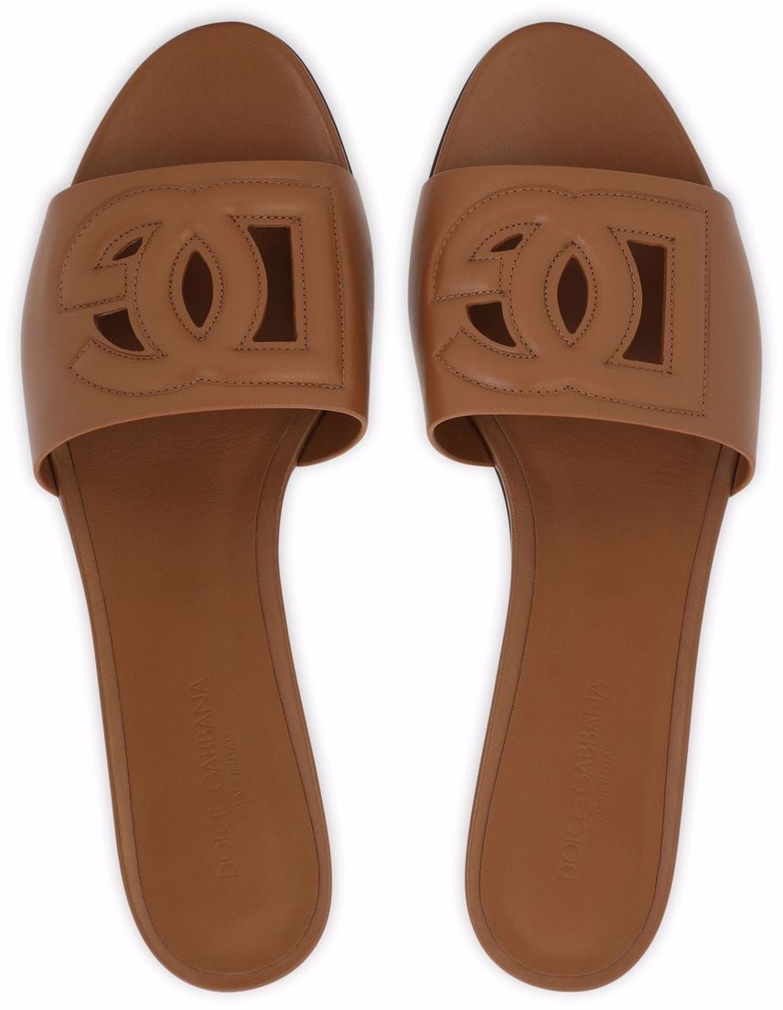 Dolce & Gabbana Sandals Leather Brown Bruin