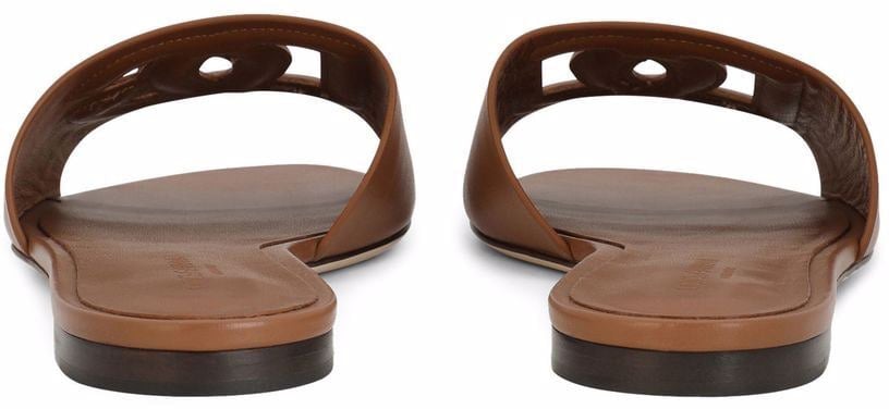 Dolce & Gabbana Sandals Leather Brown Bruin