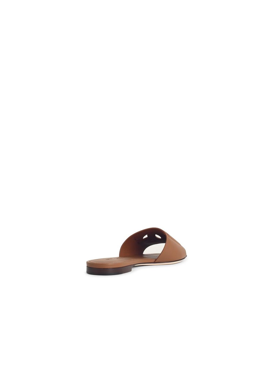 Dolce & Gabbana Brown Leather Slipper Bruin